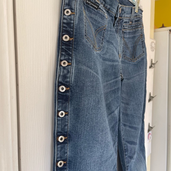 Dolce & Gabbana! VTG Flared tear away buttoned denim-Size 26 - Picture 3 of 10